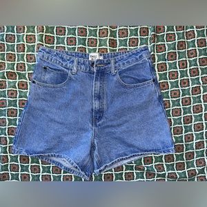 Princess Polly high waist denim shorts